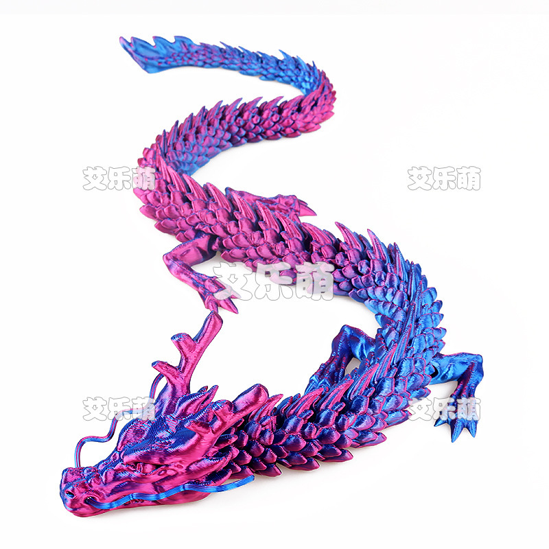 メーカー卸売 3D プリント中国のドラゴンの装飾品 3D プリントドラゴンの装飾品カラフルなクリスタルドラゴンのおもちゃドラゴンジョイントドラゴン|undefined