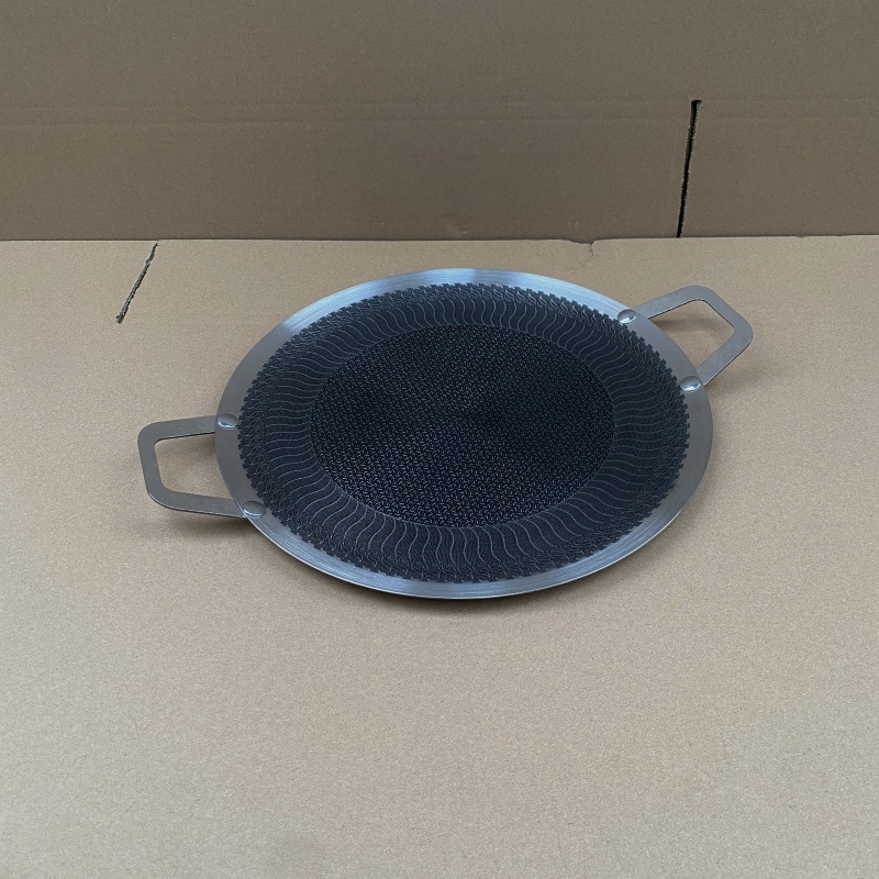 特厚不锈钢蜂窝烤肉盘韩式烤盘不粘锅铁板烧家用露营便携式烤盘|undefined
