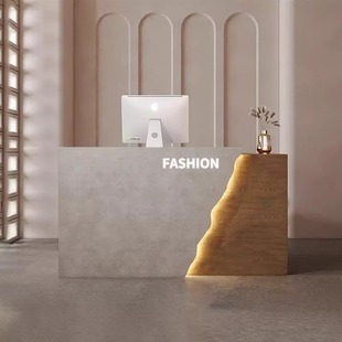 Cashier Counter Retro Chinese Women's Clothing Store Cashier Yoga Studio Paint Front Desk Beauty Salon Reception Desk Bar