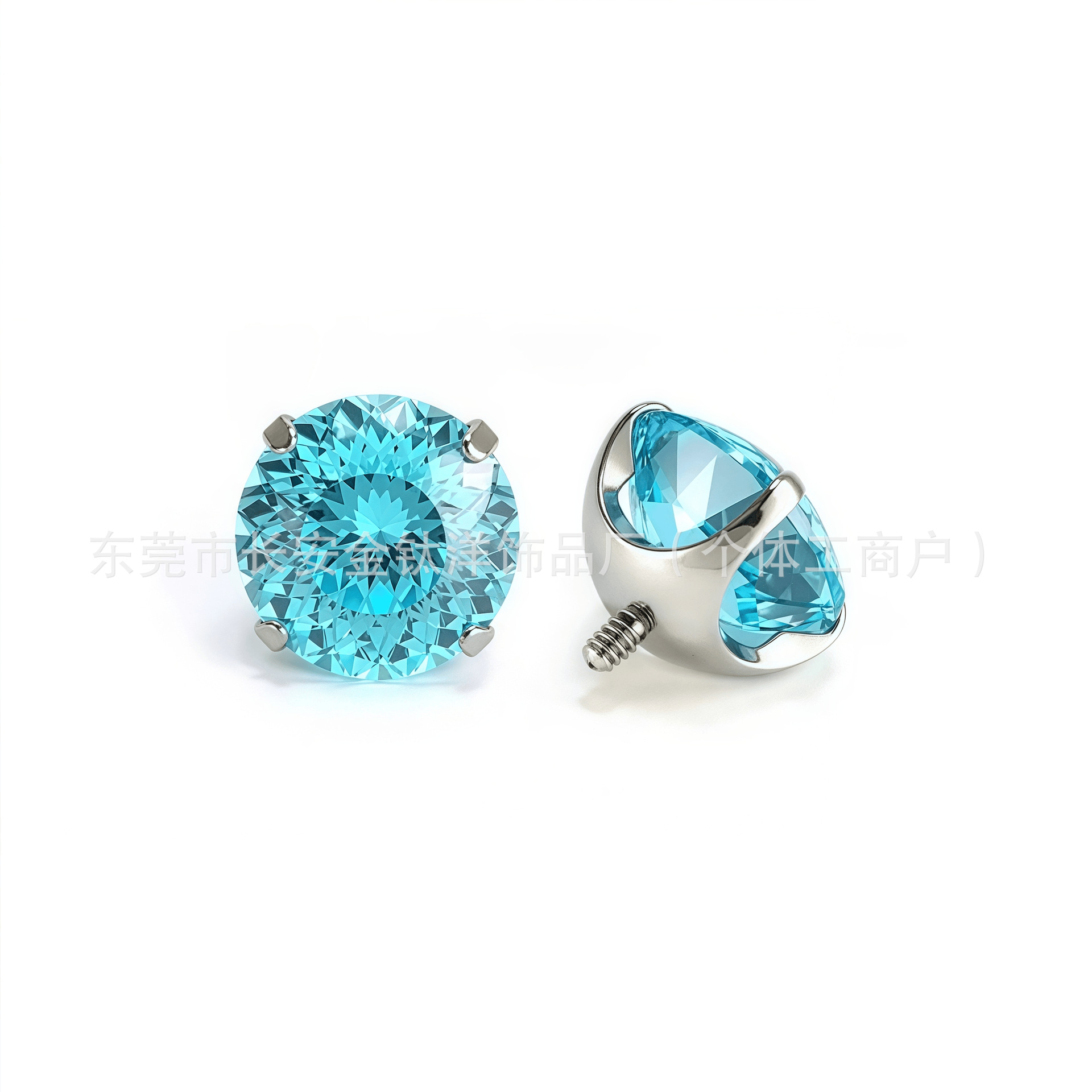 Labret piercing jewelry detail image