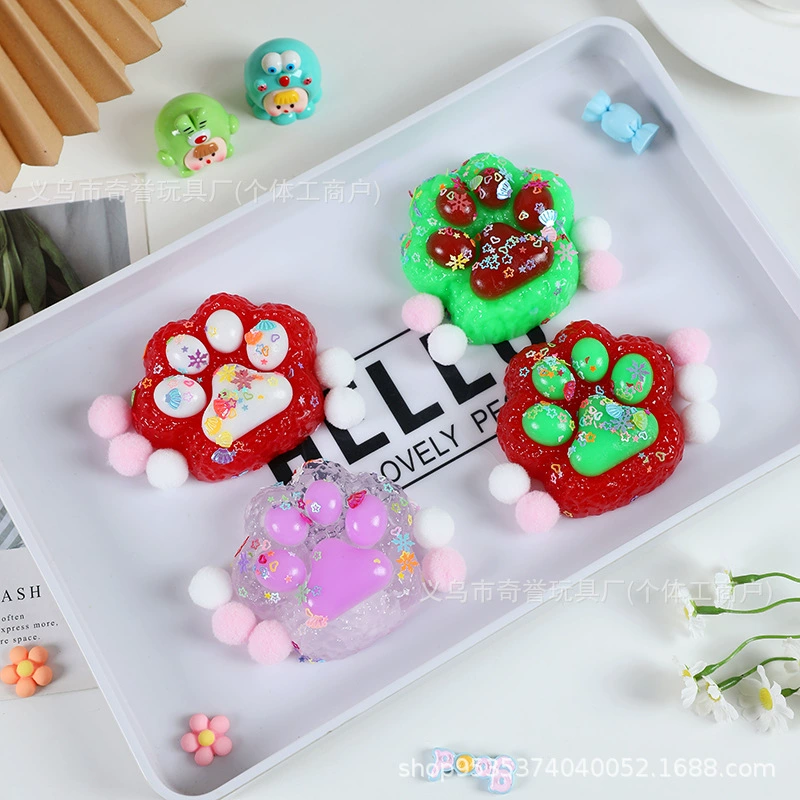 Популярный плюшевый желейный воск для снятия стресса Xiaohongshu с медленным отскоком, популярная игрушка для снятия стресса