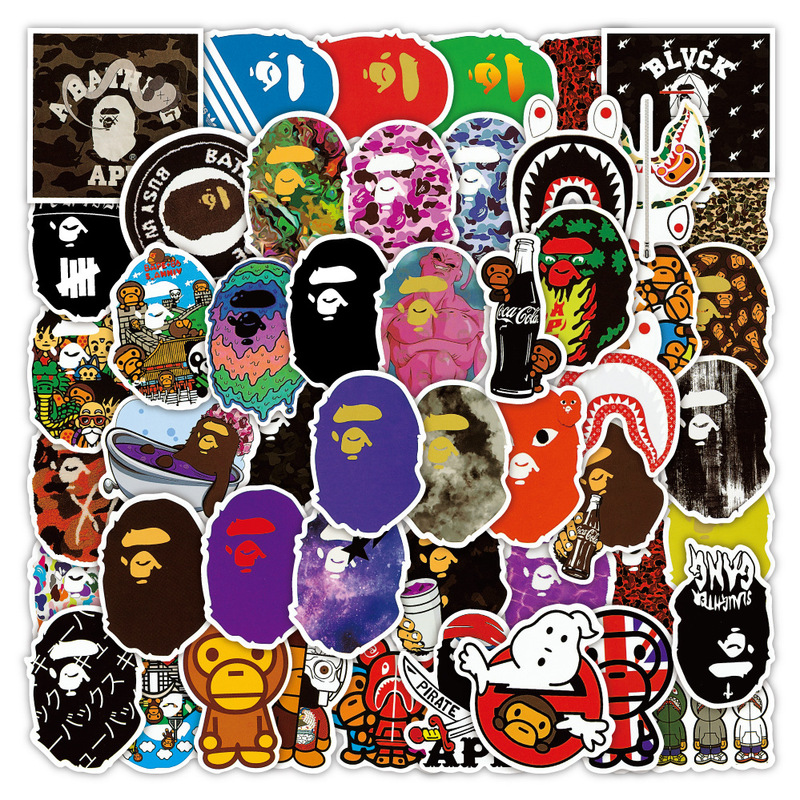 50 cartoon ape graffiti stickers hand account diy scooter guitar notebook stickers factory wholesale 50 cartoon ape graffiti stickers hand account diy scooter guitar notebook stickers factory wholesale