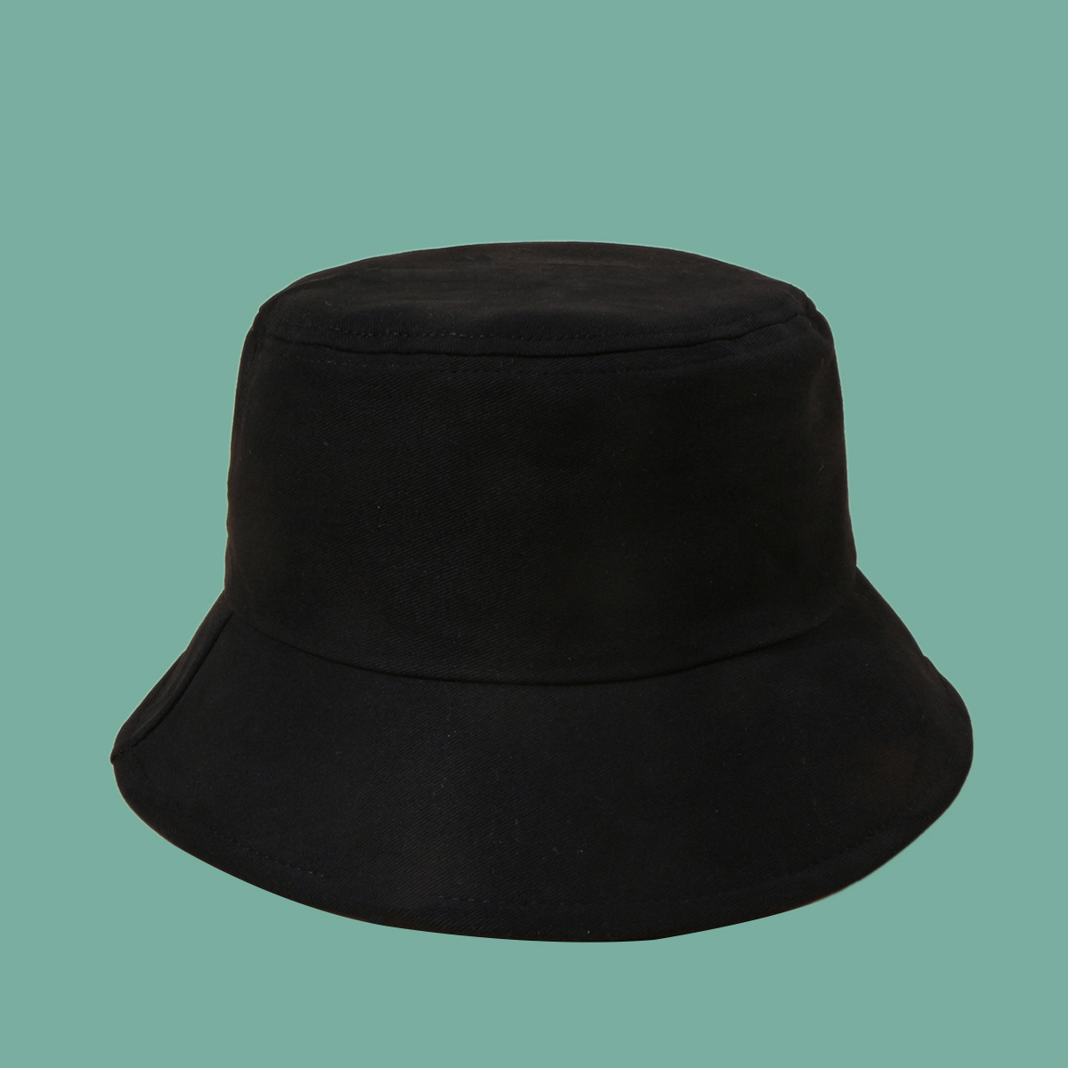 Black Simple Sunshade Fisherman Hat display picture 7