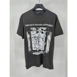 ER忧郁的富二代抽象版画康丽透气印花短袖T-shirt