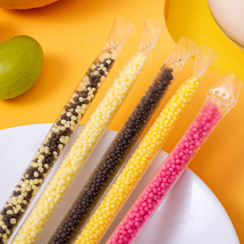 Hungarian Imported Candy Fast Magic Straw Granulated Sugar 5 Flavors 30g Instant Candy Milk Companion Straw
