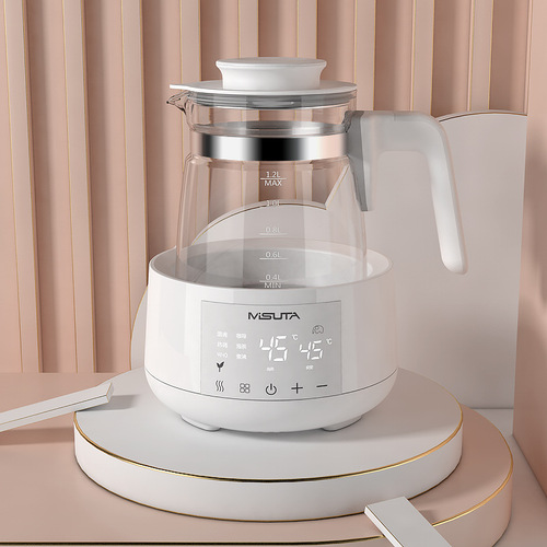 Constant Temperature Kettle Constant Temperature Milk Mixer Glass Hot Water Kettle Baby Formula Milk Maker Electric Water Kettle Baby Warmer 