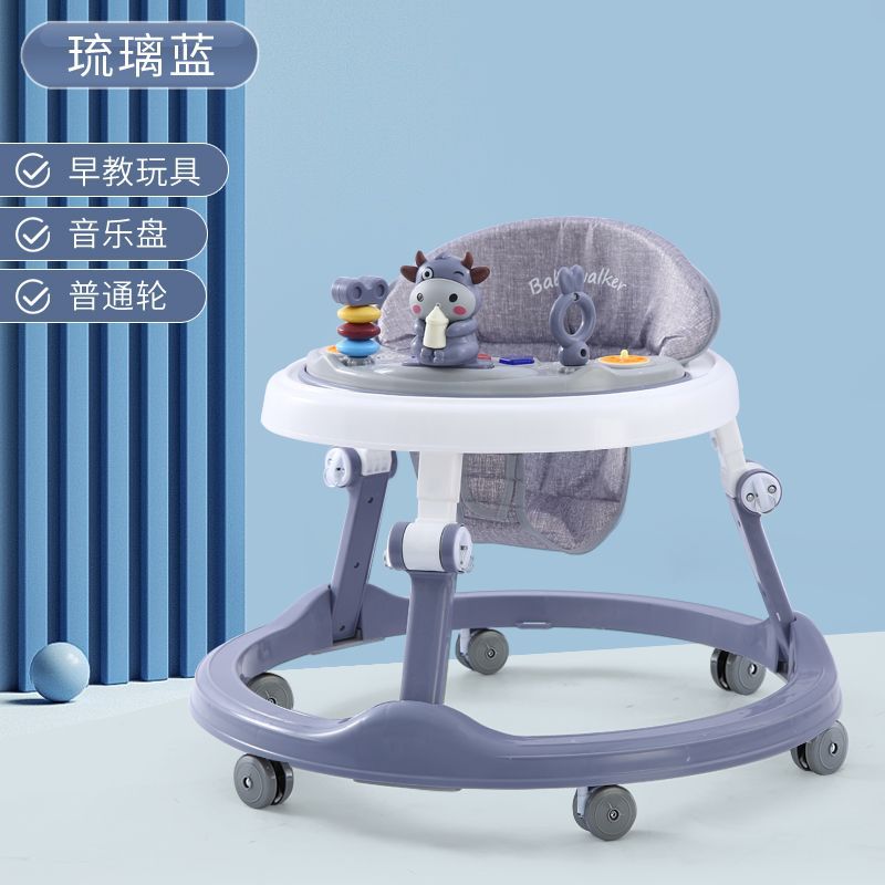 Andador para bebés que previene las piernas en forma de O y las caídas, apto para bebés de 6 a 18 meses, permite sentarse y ser empujado para ayudar a caminar y aprender a conducir.