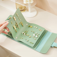ins earring box creative jewelry earring storage book portable jewelry bag earring box large capacity stall