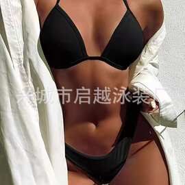 小胸分体泳装新款比基尼聚拢性感温泉泳衣女