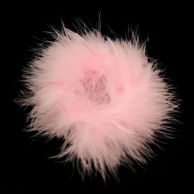 일반 핑크 깃털 팻 링