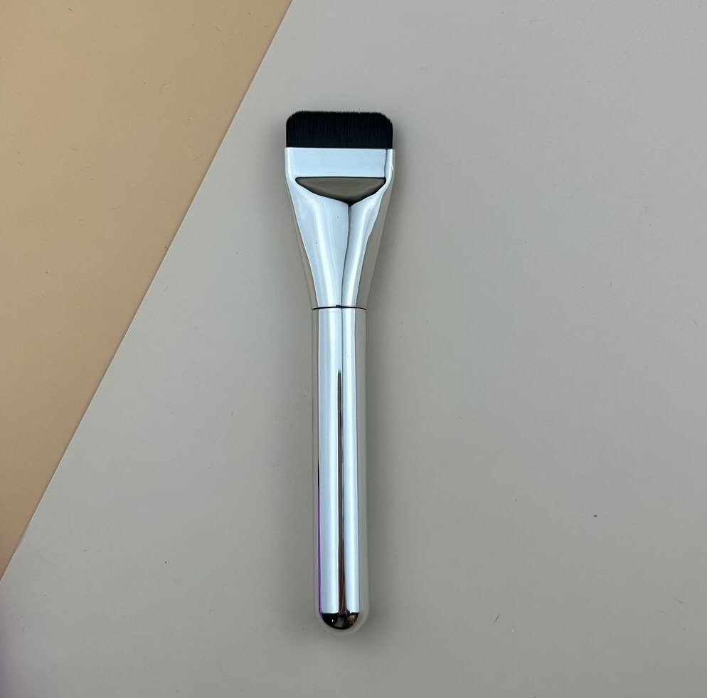 Cepillo de base en línea, sin marcas, sin polvo, cepillo corrector, cepillo de mascarilla, cepillo de base líquida de cabeza plana, cepillo de maquillaje al por mayor