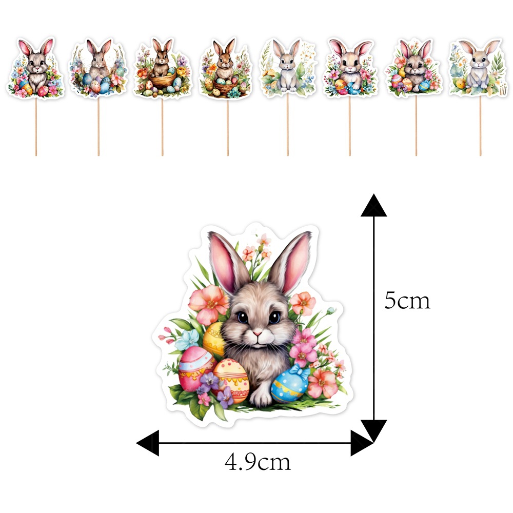 Amazon Pascua Festival Fiesta decoración pastel inserción conejo tema Fiesta pastel decoración plug-in