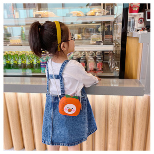 Cross-border Casual Children's Small Bag New Cartoon Cute Fruit Shaped Crossbody Bag Travel Reduced-burden Coin Purse