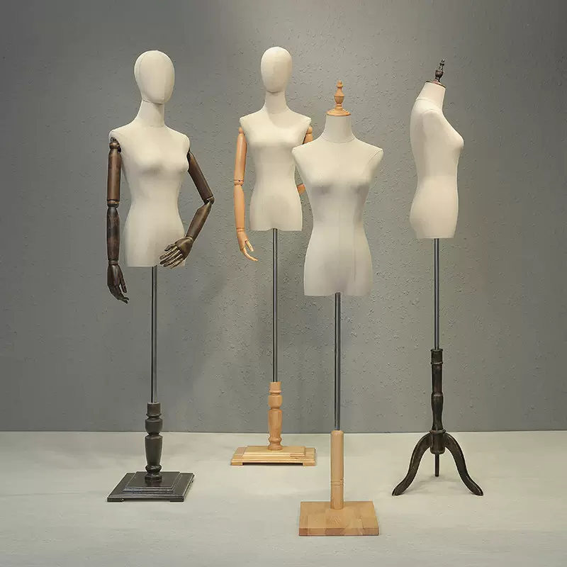 服装店模特道具女半身人台女装店橱窗展示架全身假人体婚纱模特架