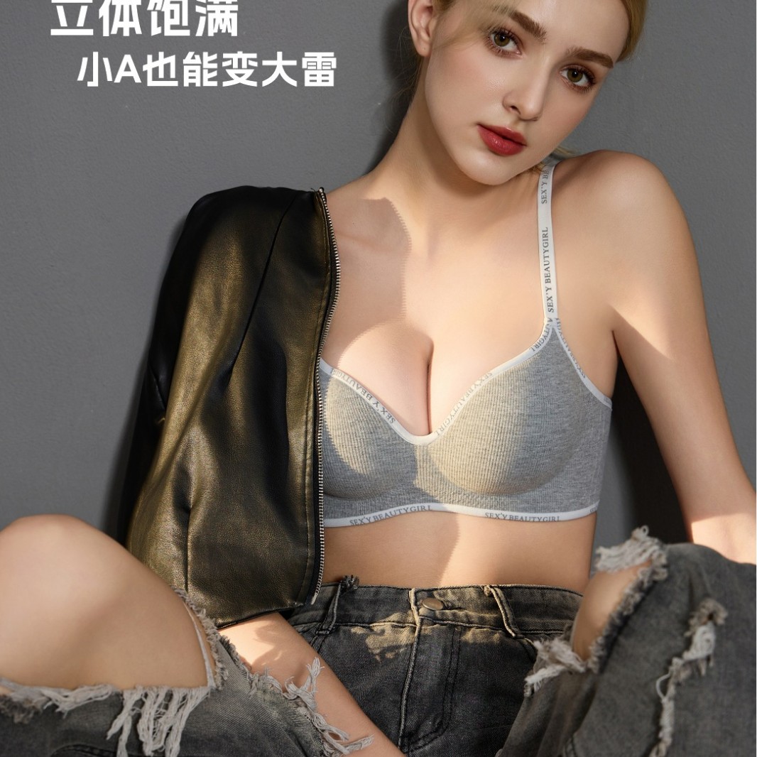 Venta directa de fábrica comercio electrónico transfronterizo Sudeste de Asia Vietnam Tailandia damas sin costuras sujetador de recogida lateral cómodo