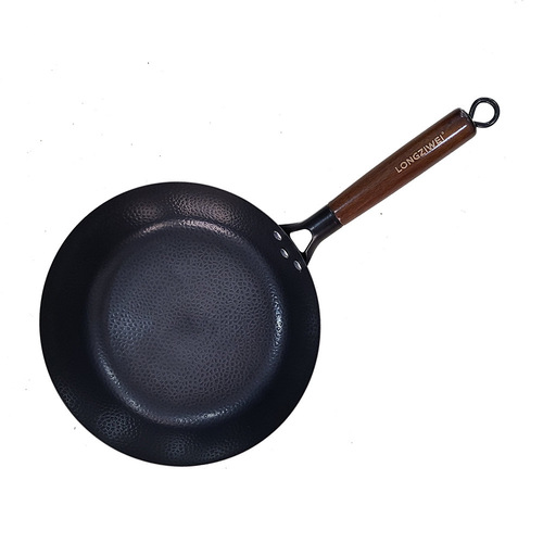Japanese flat pan cast iron fish scale pattern non-coated non-stick pan for frying eggs steak frying and stir-frying, universal for gas stove