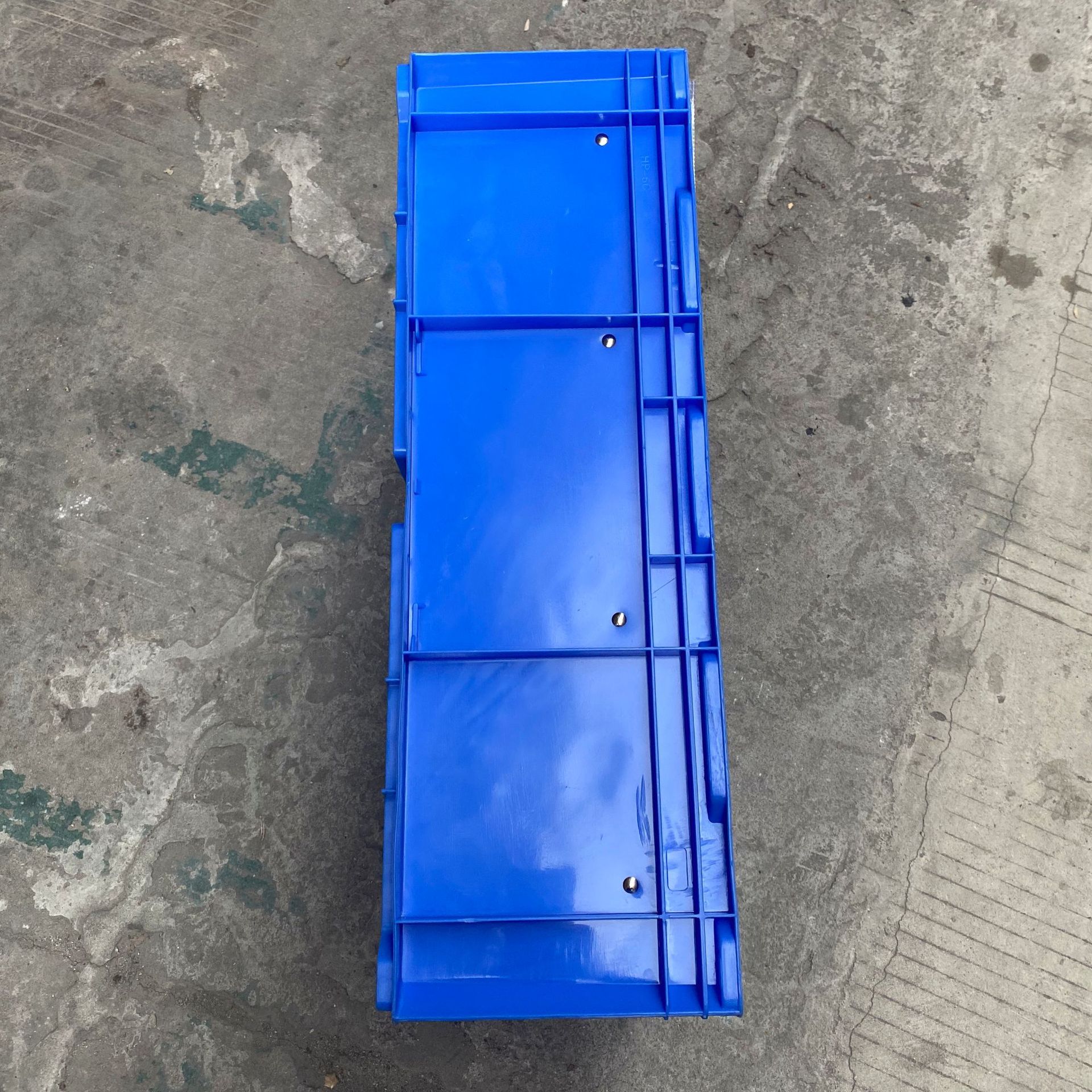 HP6c汽配用塑胶箱650*435*210快递中转物流箱 静电黑色塑料周转箱