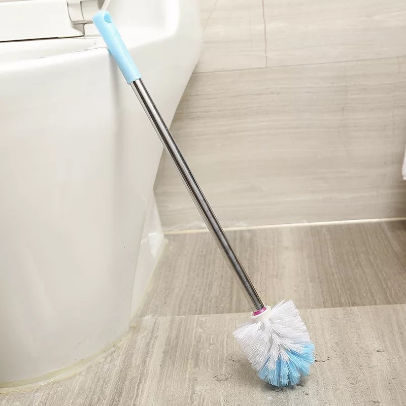 Round head steel pole toilet brush