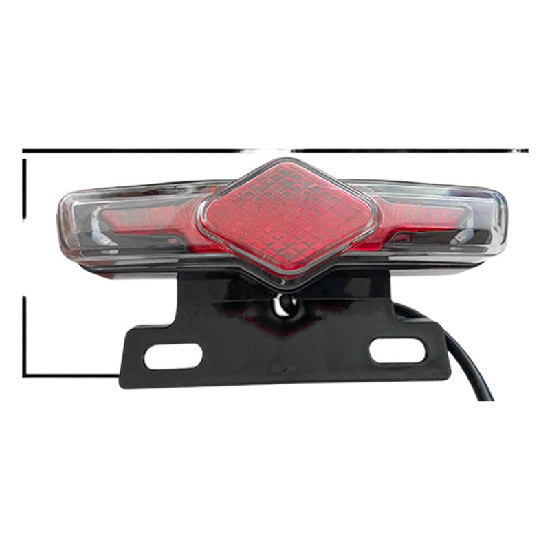 Luz trasera de bicicletas eléctricas de litio 12V36V48V Harley minivan 3 - en - 1 luz trasera LED luz de advertencia nocturna