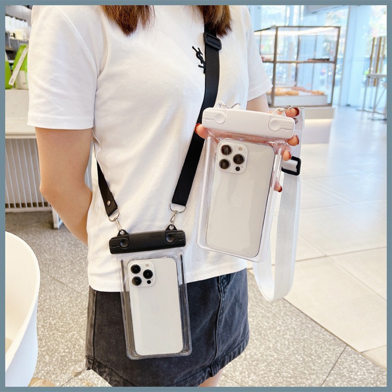 Bolsa impermeable sellada para teléfonos móviles, chaqueta de buceo transparente, unisex, pantalla táctil simple, bolsa de natación a prueba de lluvia sellada para llevar