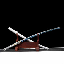 弹簧钢烤蓝98军刀武士刃日本刀指挥刀太刀武式刀打刀katana未开刃