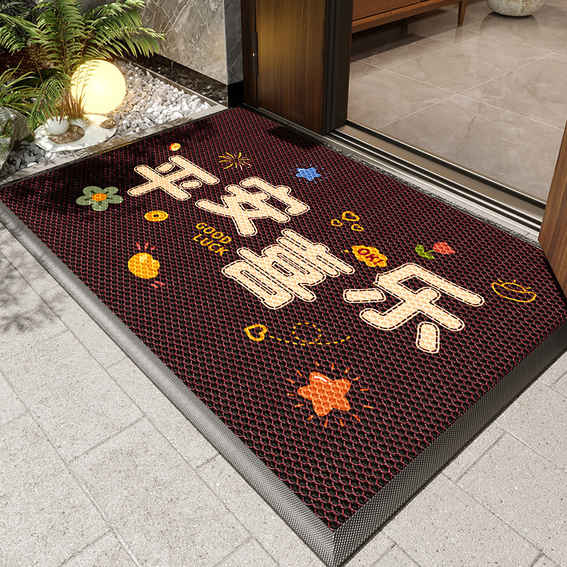 2025 nueva alfombra de puerta de la villa al aire libre alfombra de puerta festiva alfombra de puerta doméstica antisucia