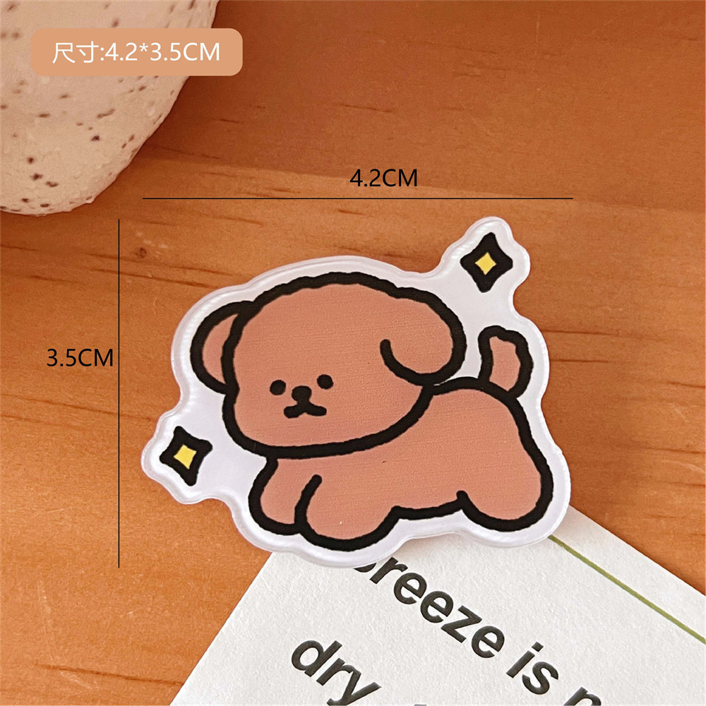 Tengyi original lindo de dibujos animados pequeño Capibara acrílico broche chica bolsa ropa decorativa pin insignia al por mayor