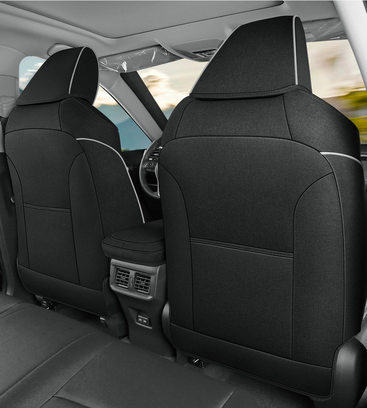 Toyota Rav4 Special Seat Covers, Linen Full-Cover Seat Cushions, Suitable for All Seasons, 20-25 Model Rv4 Dual-Engine Seat Covers