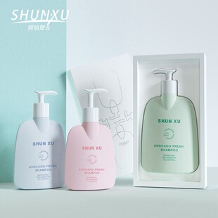 In-Stock High-End 300ml Gray Hdpe Flat-Shaped Shampoo Bottle, Refillable Plastic Bottle for Body Wash and Shower Gel