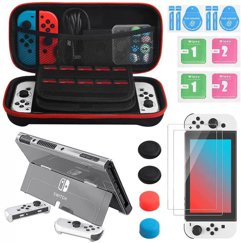 Switch OLED c OLED пакет хранения Switch OLED базовая оболочка Switch стальная пленка набор