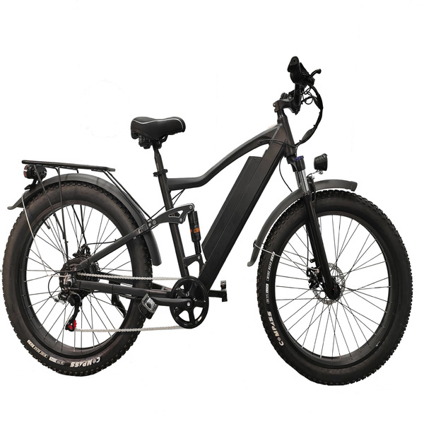 Electric shock-absorbing mountain bike