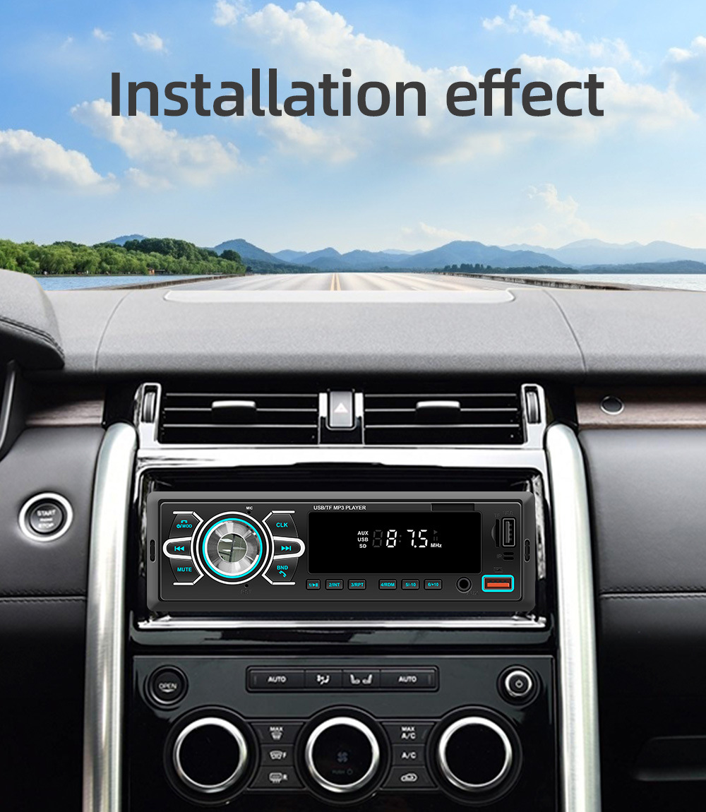 12V Positioning Car Fm Radio Stereo Remote Control Digital Bluetooth Audio Music Car Mp3 Player