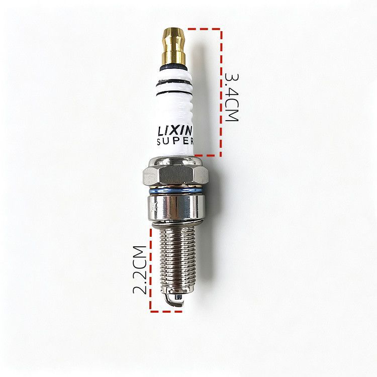 Oushida C7E motorcycle spark plug, single-prong, high quality, more durable, 70mm extended length, Lingying Diamond Leopard