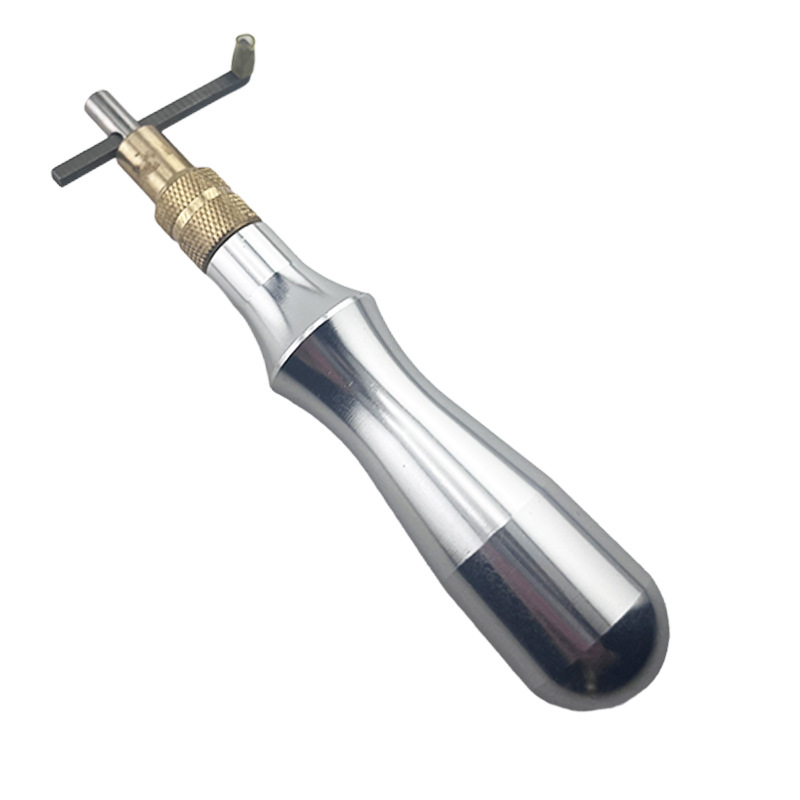 DIY cuero hecho a mano tallado forma herramienta aceite pluma sello cuchillo de corte punzonado