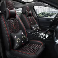 Автомобильные сиденья чехлы для сидений кожаные чехлы для подушек для сидений Four Seasons Универсальный 2020 полный набор предметов для украшения автомобиля
