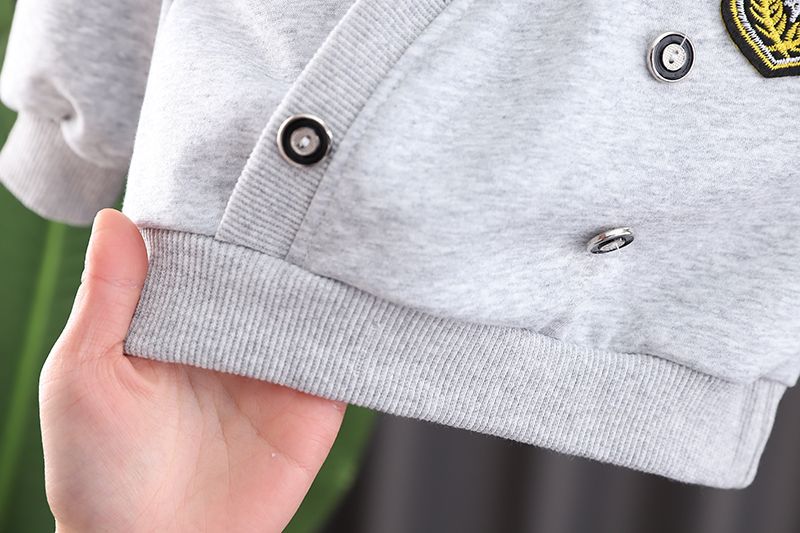Jungen-Herbstanzug, modisch, hübsch, College-Stil, langärmelig, Oberteil, Hose, zweiteilig, für Kleinkinder und Babys_voghion.com
