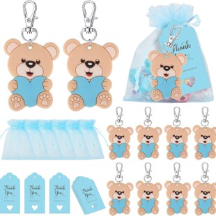 Lobster clasp lantern clasp soft plastic plastic drop plastic environmental protection keychain love bear Amazon doll pendant in stock