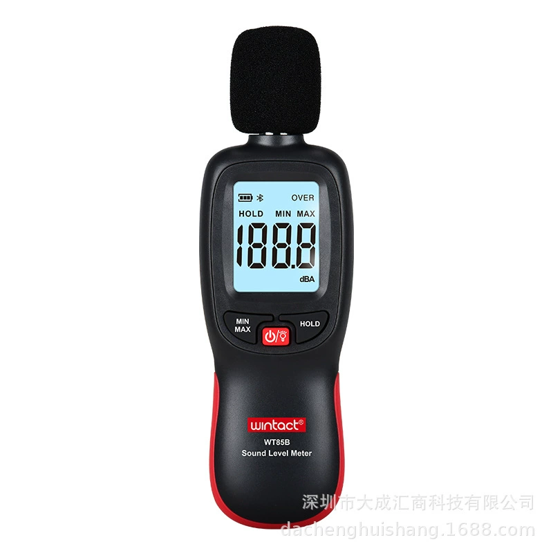 WINTACT WT85B Bluetooth цифровой шумомер бытовой децибелметр профессиональный тестер громкости шума