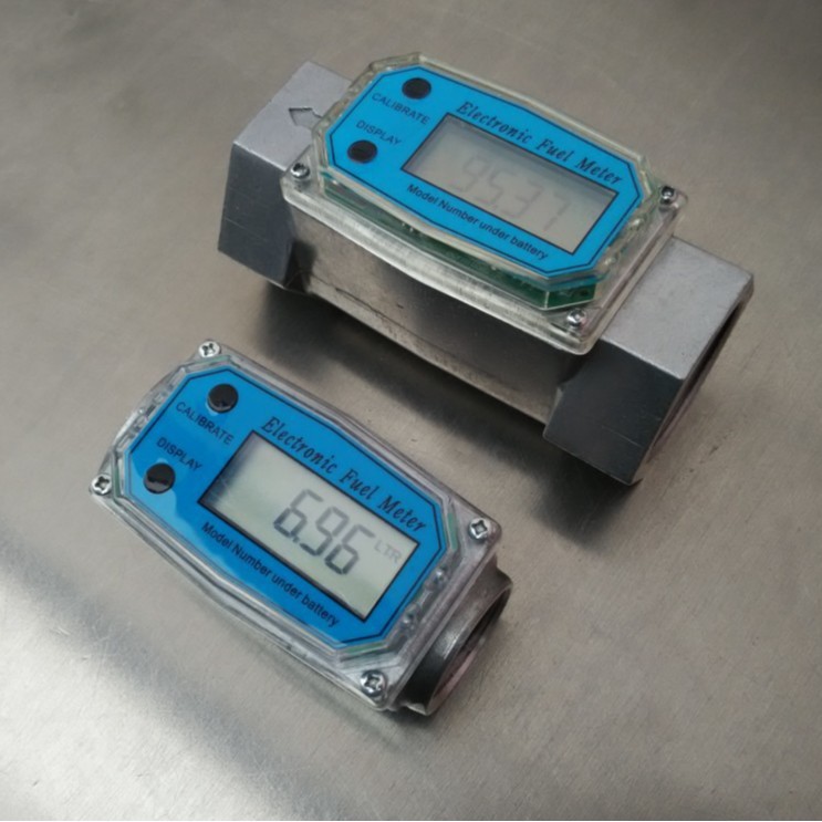 数显液晶电子涡轮流量计 1寸1.5寸液体水计量表水柴油叶轮高精度