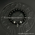 Black-three beads cross