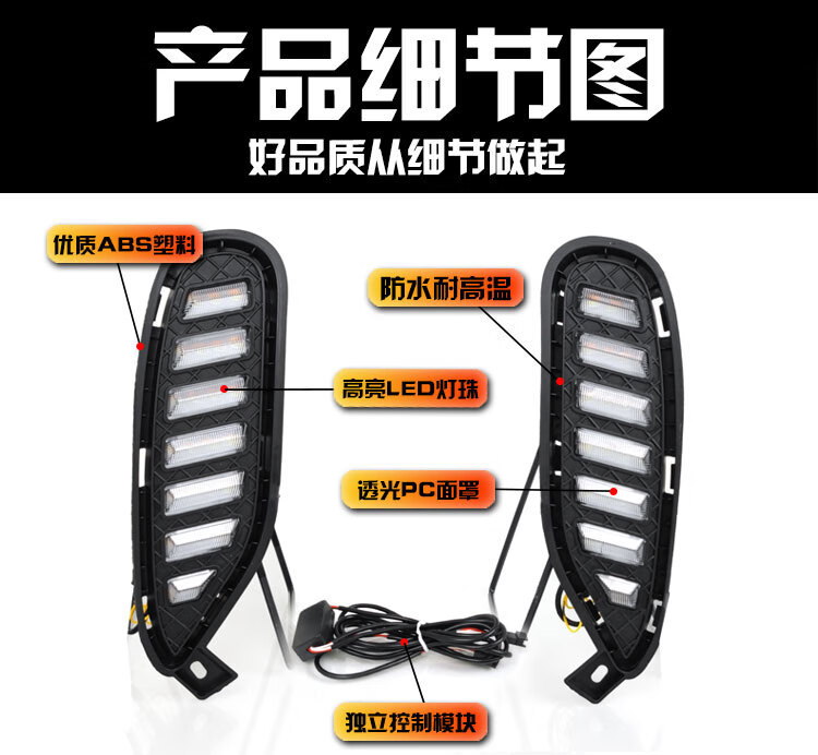 Applicable to 20-22 BYD Song Plus daytime running light New Energy Special LED daytime running light turn light