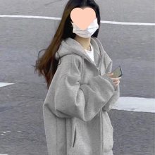 外套女潮ins秋春夏装韩版连帽宽松百搭学生2025新款长袖加绒卫衣