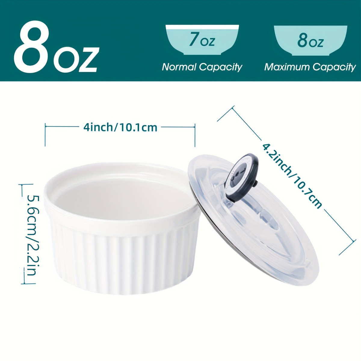 Tapa gris + bol 1 paquete 8oz