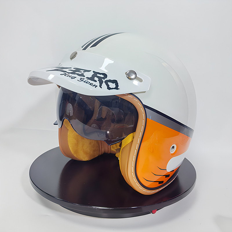 Helmet Brim Motorcycle Helmet Hat Rim Half Helmet Cute Cyber Celebration Sunshade Sunscreen 3/4 Helmet Vintage Accessories