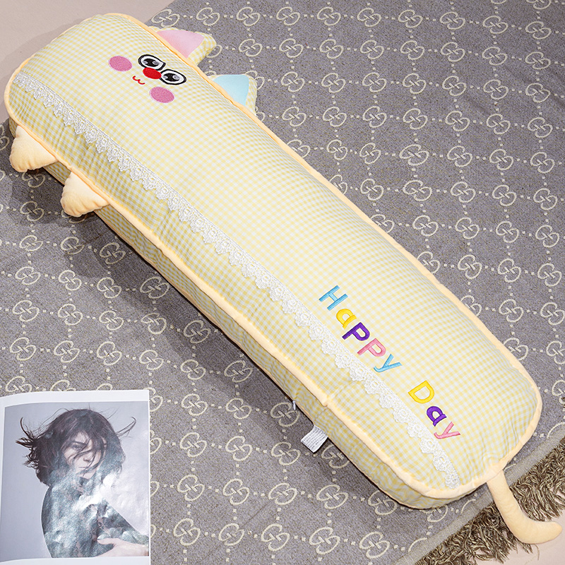 almohada de brazo larga de dopamina para niñas dormidas en la cama muñeca de verano sofá cojín de cabecera de cama