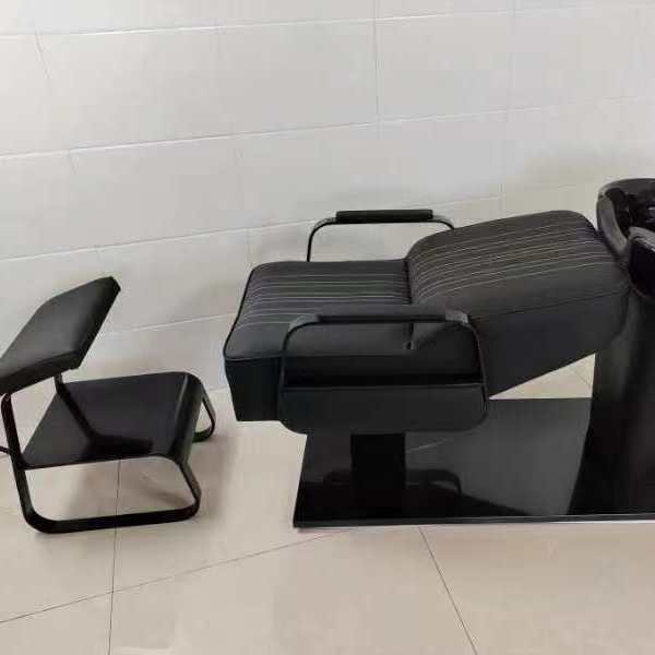 Barbería de celebridades de Internet, cama de champú, peluquería, lavabo profundo de cerámica, peluquería, cama de descarga, cama de masaje semi-reclinada, estándar oficial