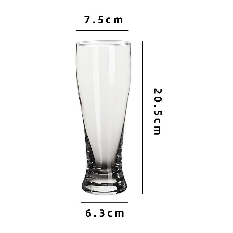 Taza de cerveza artesanal de cintura grande capacidad cintura de vidrio bar KTV taza de cerveza comercial taza de cerveza de trigo