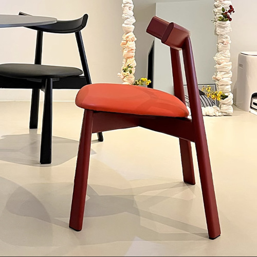 Medieval-style solid wood chair dining chair Italian designer oar chair leisure chair cafe home use back chair