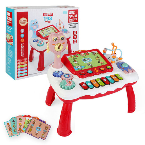 Children's multifunctional bilingual enlightenment early education learning table story machine toys boys and girls supermarket toys gifts wholesale