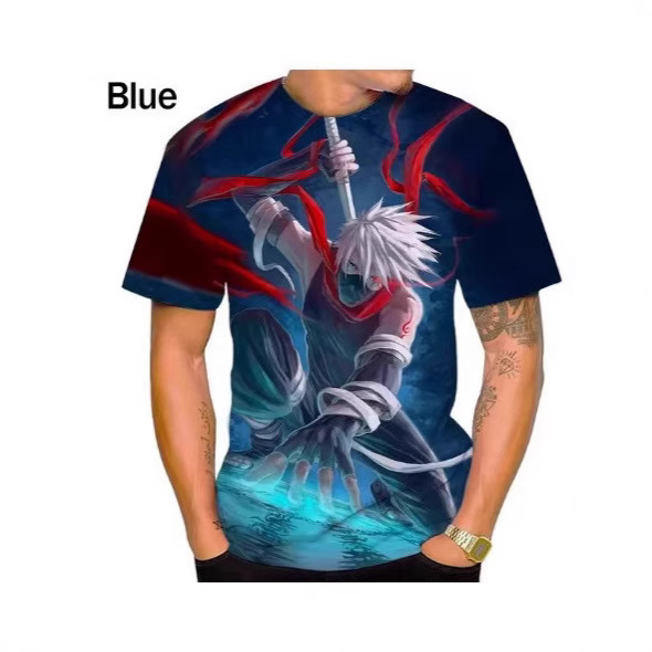 Men's Summer Wear Sports Leisure Clothing Animation Huo Shadow T-Shirt Men's Shirt Short Sleeve 3D Printing Jersey
